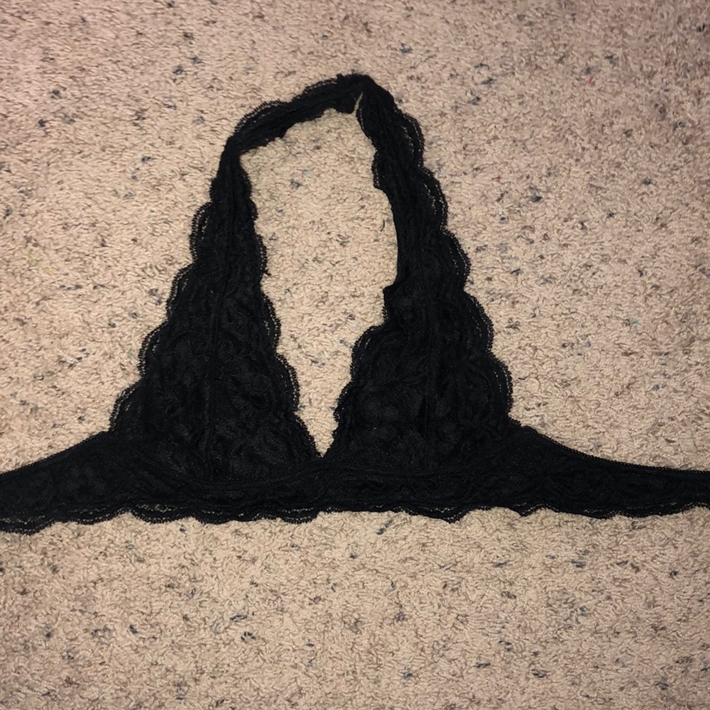 Halter Black Lace Bralette